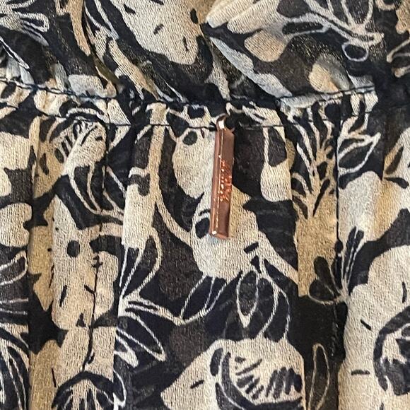 MISA LOS ANGELES Shirley Floral-Print Sleeveless Chiffon Mini Dress Size Medium - Picture 9 of 11